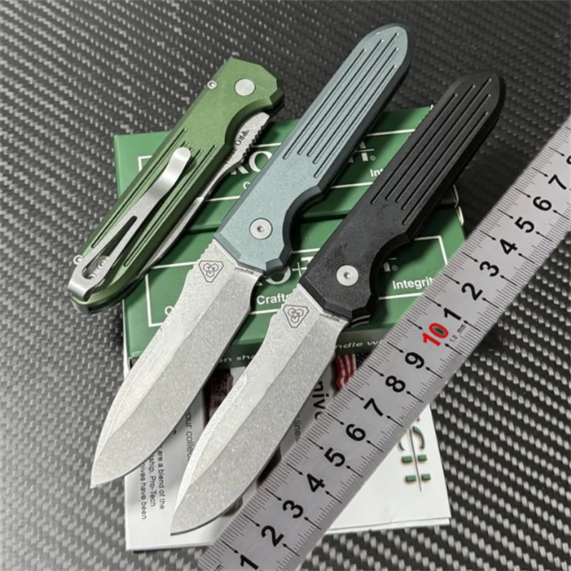 Hunting Outdoor Logos - 2025 ใหม่ProTech PDW Werx InvictusมีดพับMark MagnaCutโลโก้อลูมิเนียมการล่าสัตว์กลางแจ้งSurvival