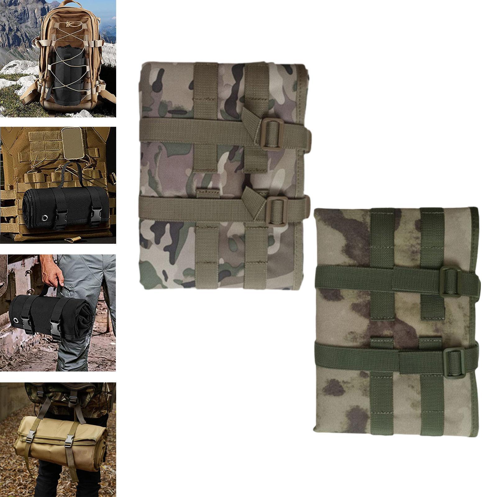 Hunting Outdoor Mat - เสื่อปืนยิงปืนแบบม้วนได้ เสื่อสำหรับล่าสัตว์ อุปกรณ์พกพา เสื่อสำหรับตั้งแคมป์ ผ้าห่มอเนกประสงค์สำหรับตั้งแคมป์ สำหรับตกปลา