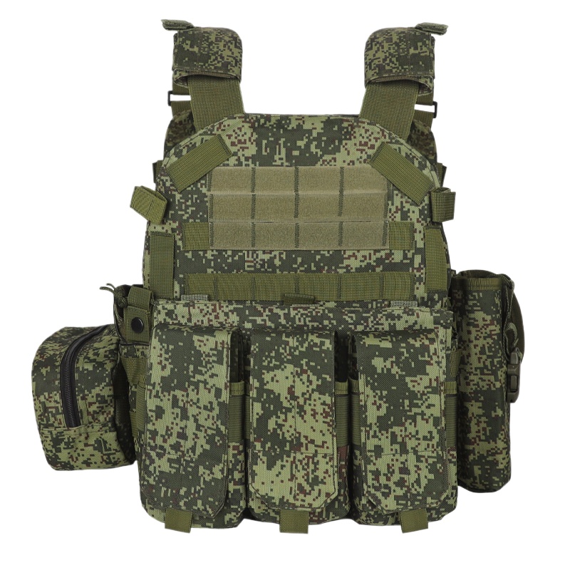 Camouflage Hunting Jacket - เสื้อกั๊กยุทธวิธีลายพราง 6094 อเนกประสงค์ พร้อมแผ่นกันกระสุน ปรับได้ สำหรับการต่อสู้