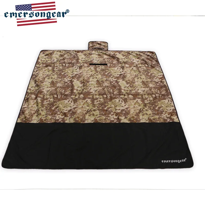 Hunting Outdoor Mat - Emersongear ผ้าห่มยุทธวิธี Camping MAT กันน้ําชายหาดป่ากลางแจ้งแบบพกพาเดินป่าการล่าสัตว์ Picnic