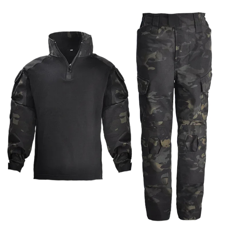 Camouflage Hunting Jacket - เด็กยุทธวิธีUniformการล่าสัตว์เสื้อผ้าชุดเด็กAirsoft Camouflageแจ็คเก็ตเดินป่ากีฬากลางแจ้งการฝึกอบรมการออกกําลังกายชุด