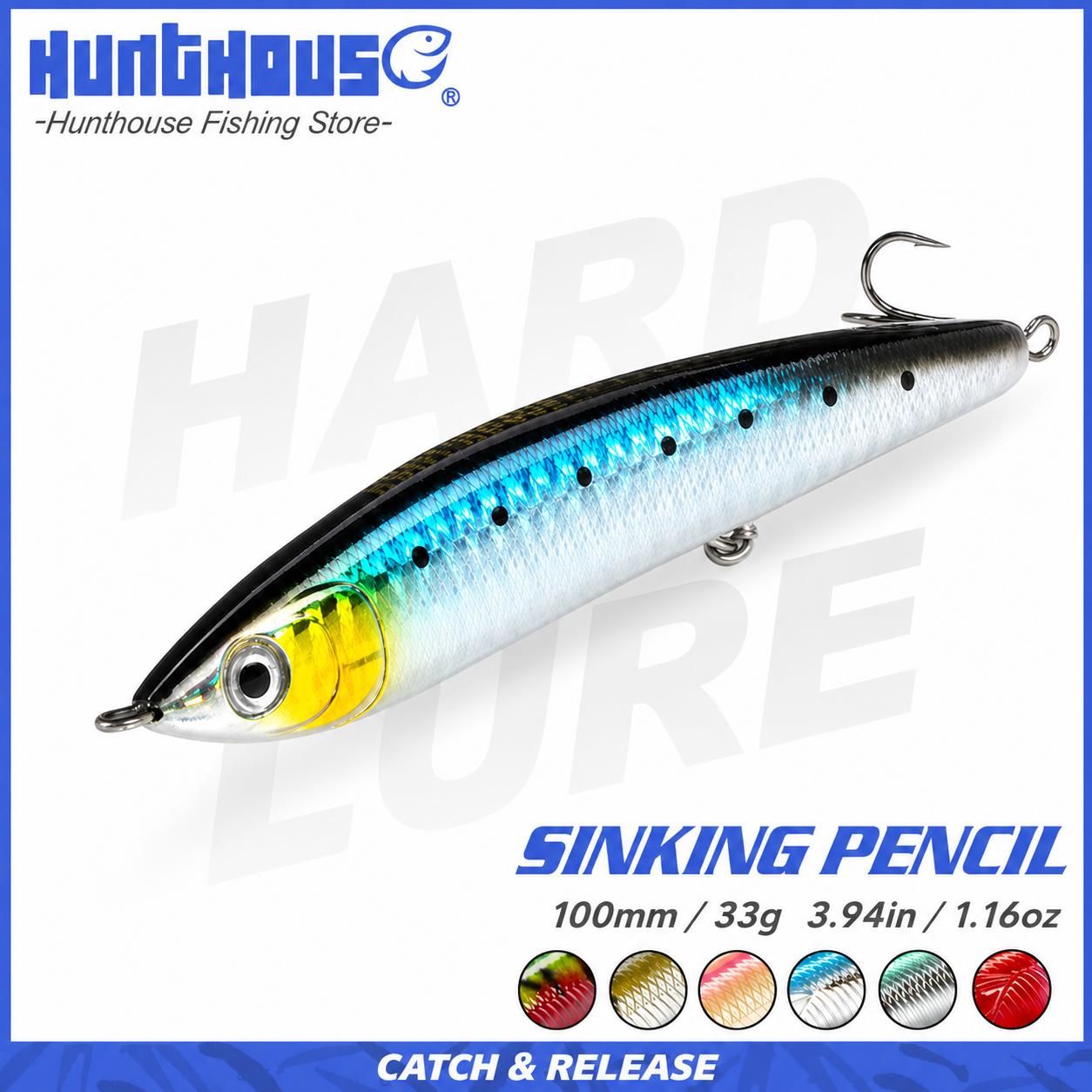 Hunting Quotes - เหยื่อปลอม Hunthouse Sinking Pencil ขนาด 100