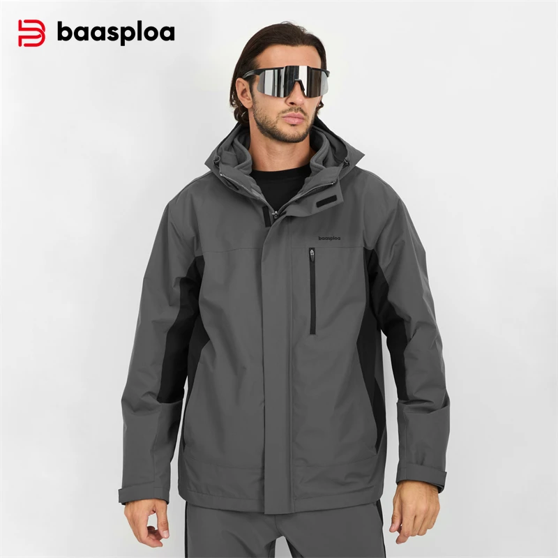 Hunting Outdoor Jacket - เสื้อแจ็คเก็ตผู้ชาย Baasploa รุ่นใหม่ สำหรับกิจกรรมกลางแจ้ง ปีนเขา เดินป่า