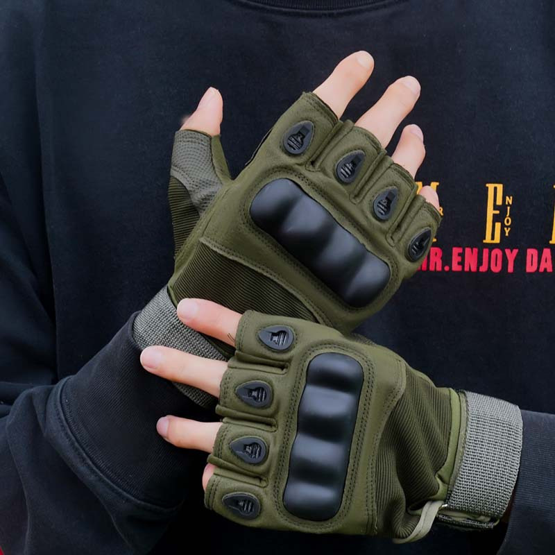 ถุงมือยุทธวิธีกลางแจ้งแบบครึ่ง - Outdoor Hunting Gloves บทวิจารณ์และราคา