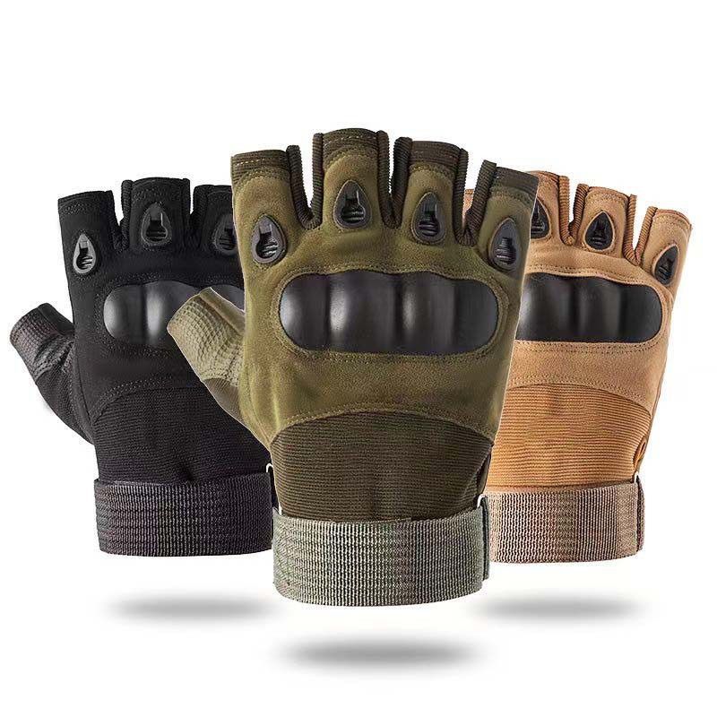 ถุงมือยุทธวิธีกลางแจ้งแบบครึ่ง - Outdoor Hunting Gloves บทวิจารณ์และราคา