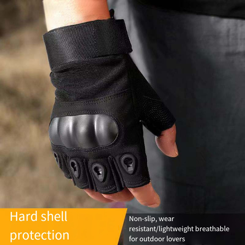 ถุงมือยุทธวิธีกลางแจ้งแบบครึ่ง - Outdoor Hunting Gloves บทวิจารณ์และราคา