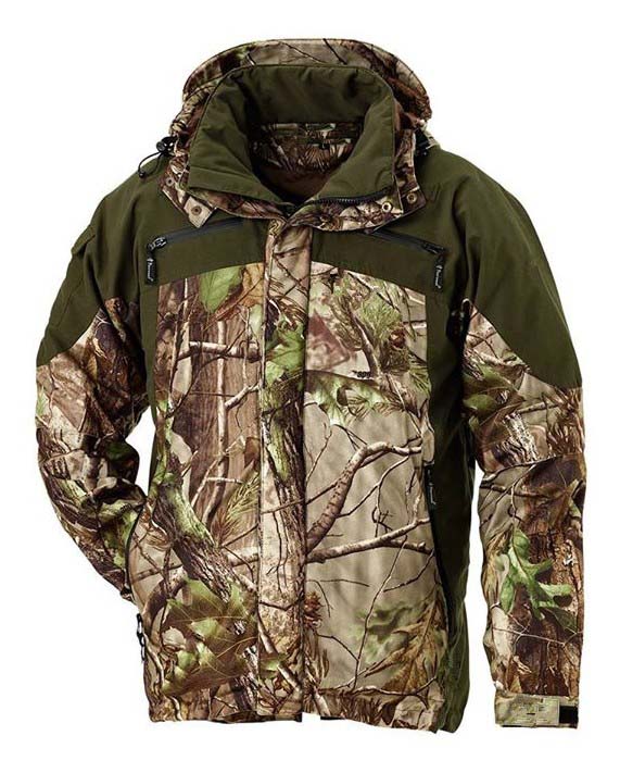 กางเกงและแจ็คเก็ตผู้ชายแบบกำหน - Camouflage Hunting Jacket บทวิจารณ์และราคา