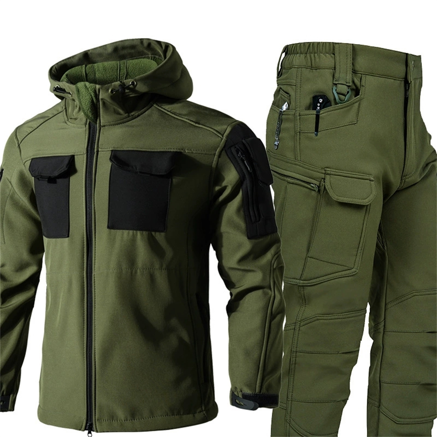 ชุดยุทธวิธีกันลมกันน้ำลายพรางส - Camouflage Hunting Jacket บทวิจารณ์และราคา