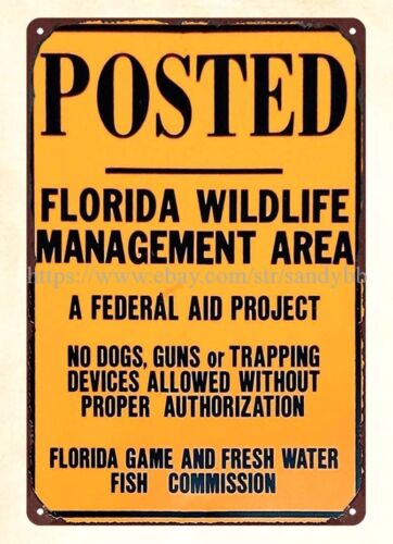 ป้ายโลหะดีบุกสำหรับพื้นที่จัดก - Florida Hunting Fishing & Outdoor Adventures Photos บทวิจารณ์และราคา