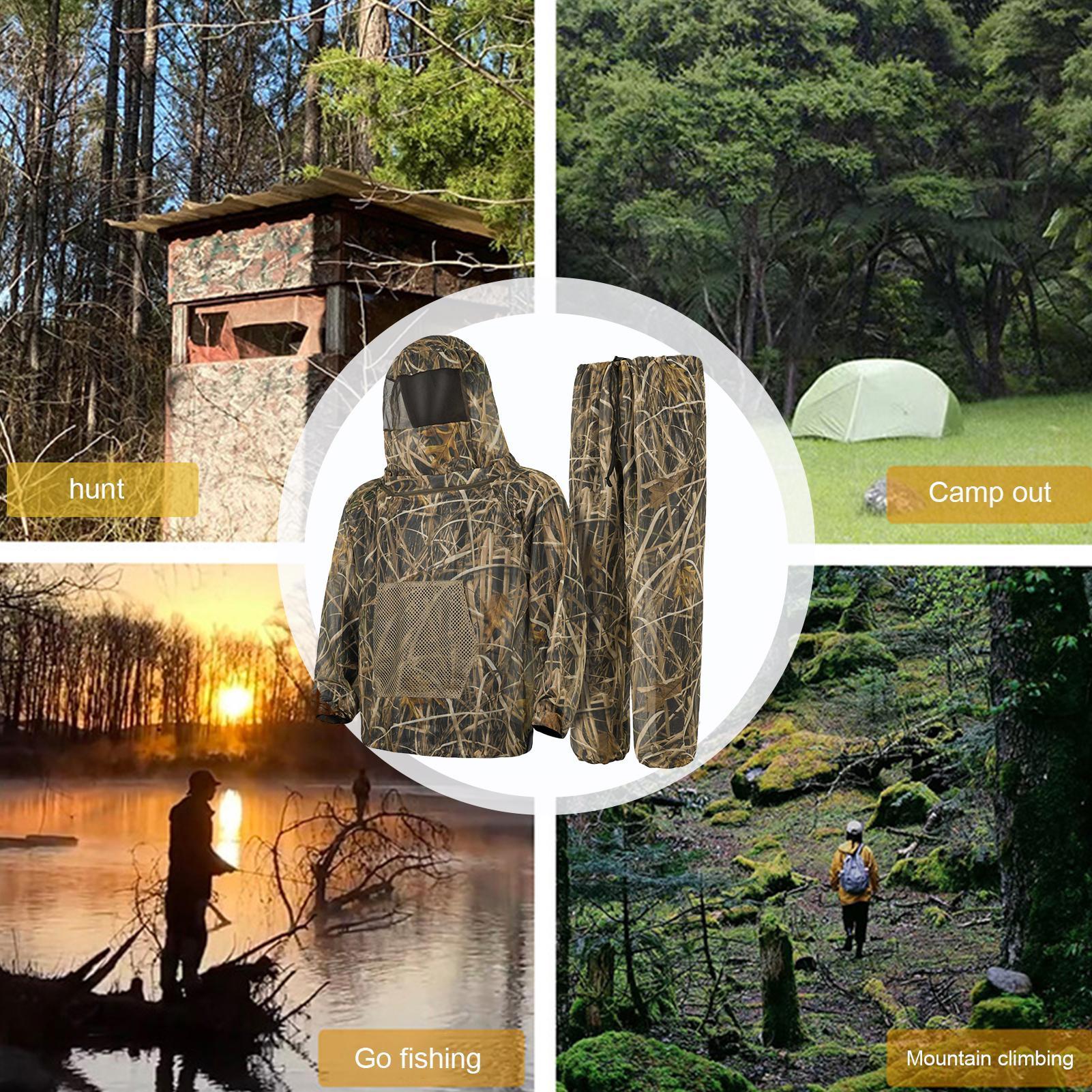 ชุดล่าสัตว์สำหรับผู้ชาย ชุดตาข - Outdoor Hunting Outfit บทวิจารณ์และราคา