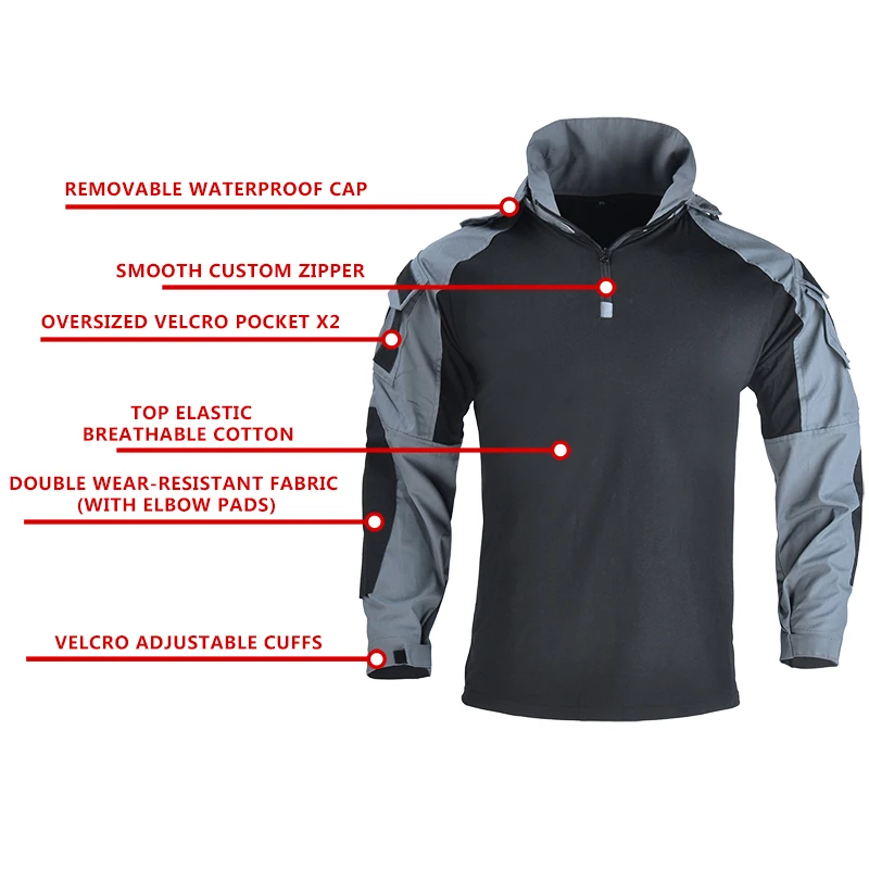 ชุดยุทธวิธีลายพรางสำหรับผู้ชาย - Outdoor Hunting Outfit บทวิจารณ์และราคา