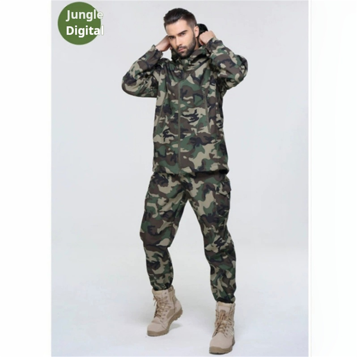 ชุดยุทธวิธีลายพรางสำหรับผู้ชาย - Camouflage Hunting Jacket บทวิจารณ์และราคา