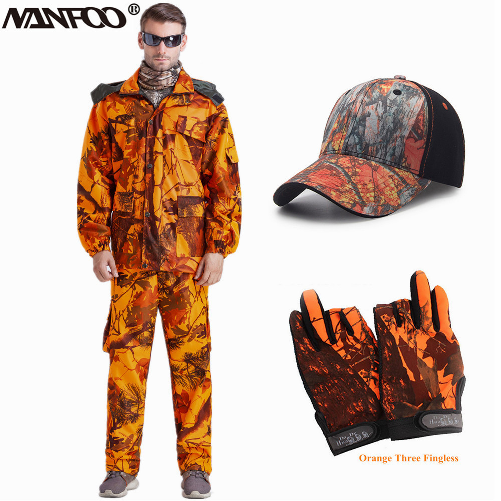 ผู้ชายกลางแจ้ง Blaze สีส้ม Bio - Camouflage Hunting Jacket บทวิจารณ์และราคา