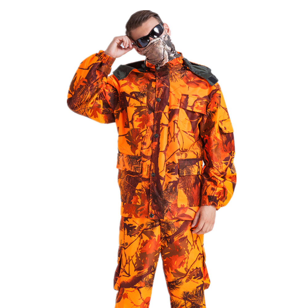 ผู้ชายกลางแจ้ง Blaze สีส้ม Bio - Camouflage Hunting Jacket บทวิจารณ์และราคา