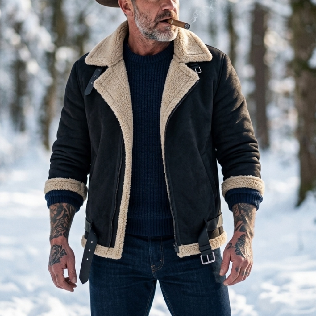 เสื้อแจ็คเก็ตหนังกลับเทียมบุขน - Hunting Outdoor Jacket บทวิจารณ์และราคา