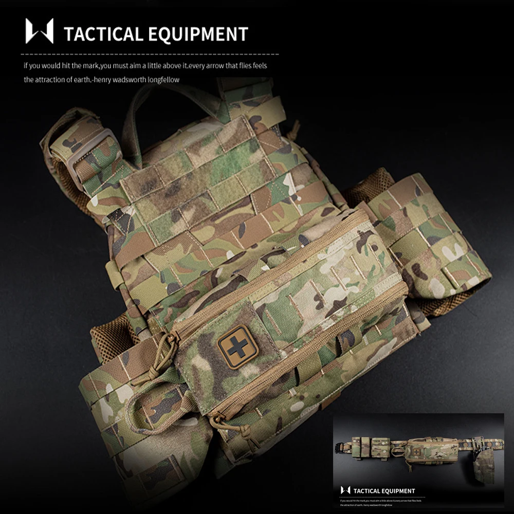 เสื้อกั๊กกระเป๋าคาดเข็มขัดเอวส - Outdoor Hunting Belt บทวิจารณ์และราคา