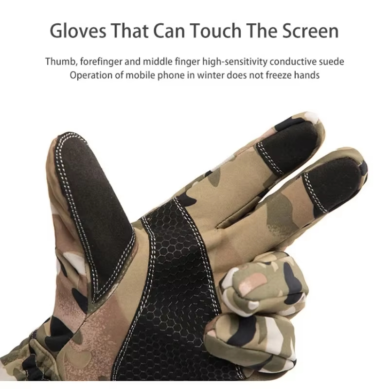 ถุงมือกันหนาวลายพรางสำหรับกิจก - Outdoor Hunting Gloves บทวิจารณ์และราคา