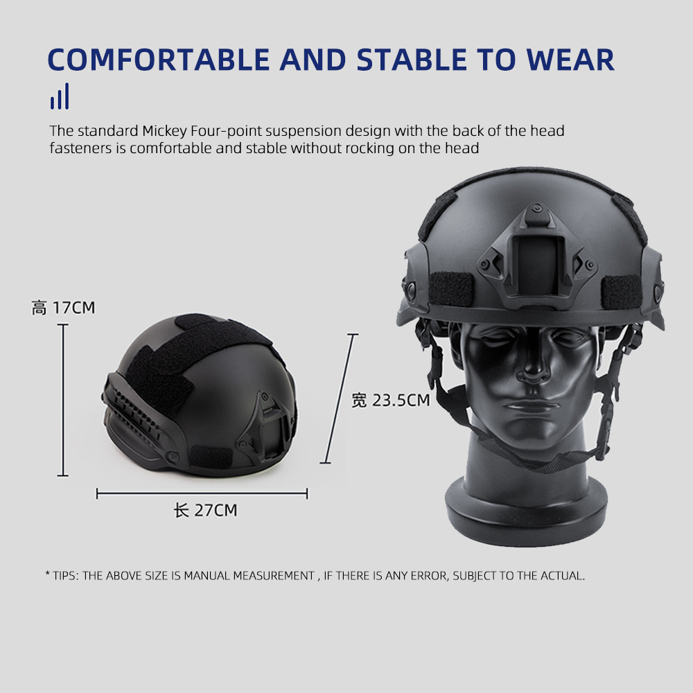 BOOIU หมวกกันน็อคยุทธวิธี MICH - Outdoor Hunting Equipment บทวิจารณ์และราคา