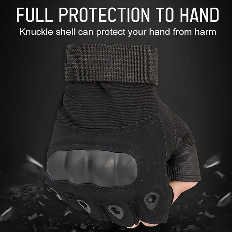 ถุงมือไร้นิ้วยุทธวิธี 1 คู่สํา - Outdoor Hunting Gloves บทวิจารณ์และราคา