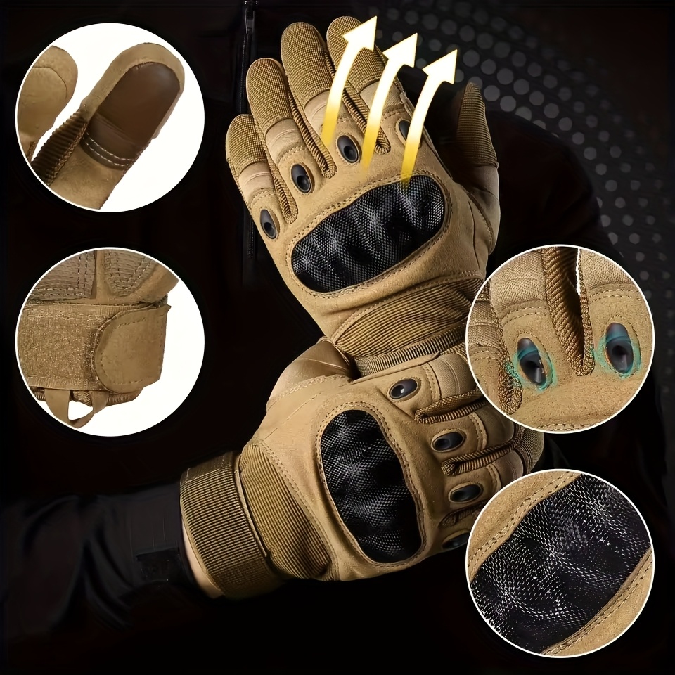 ถุงมือยุทธวิธีแบบเต็มนิ้วสำหรั - Outdoor Hunting Gloves บทวิจารณ์และราคา