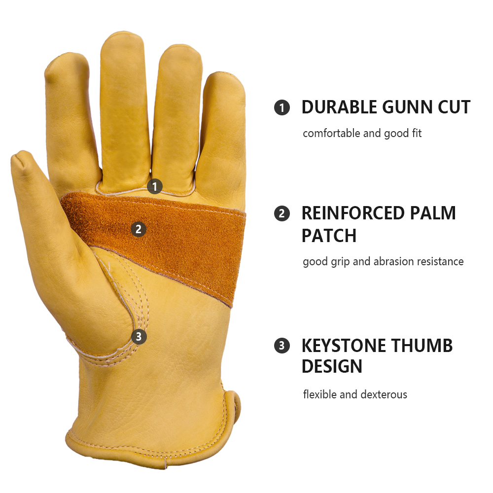 ถุงมือหนังวัว ระบายอากาศได้ดี  - Outdoor Hunting Gloves บทวิจารณ์และราคา