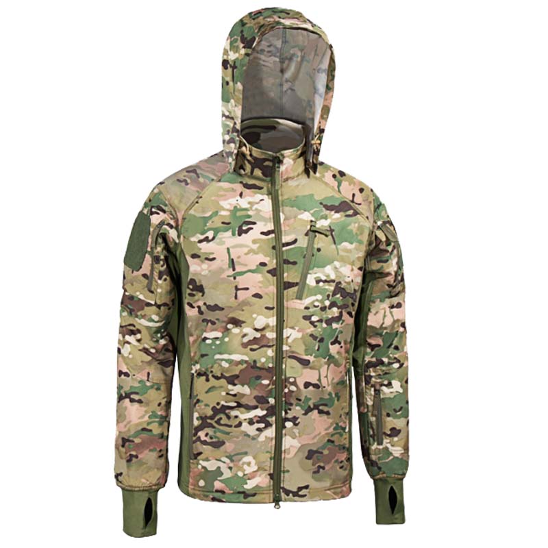 เสื้อแจ็คเก็ตซอฟต์เชลล์ลายพราง - Hunting Outdoor Jacket บทวิจารณ์และราคา