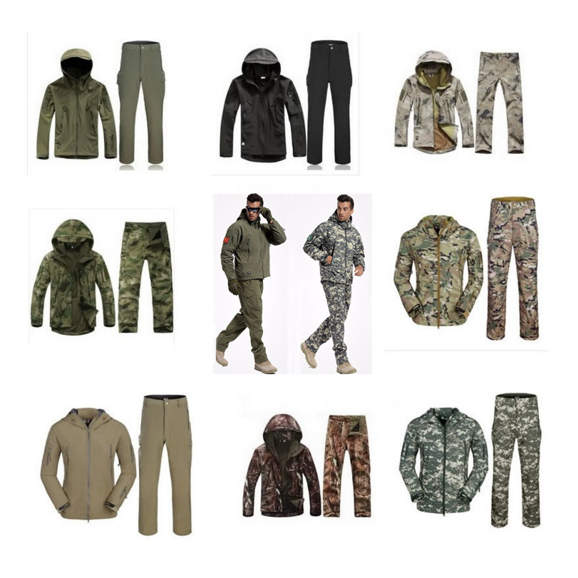 Shark Skin Soft Shell เสื้อแจ็ - Camouflage Hunting Jacket บทวิจารณ์และราคา